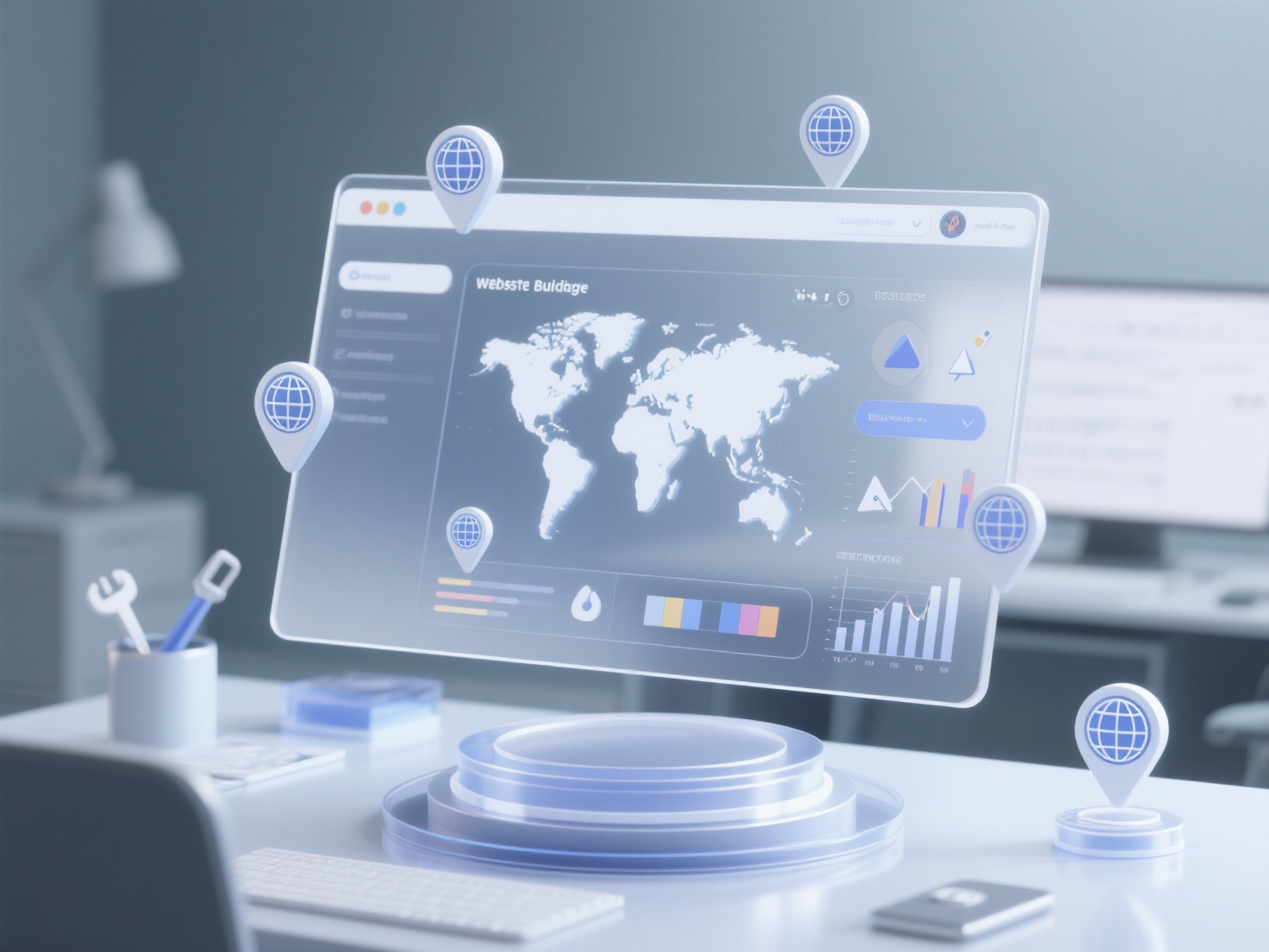 独立站出海GEO中，如何利用建站工具的内置功能？