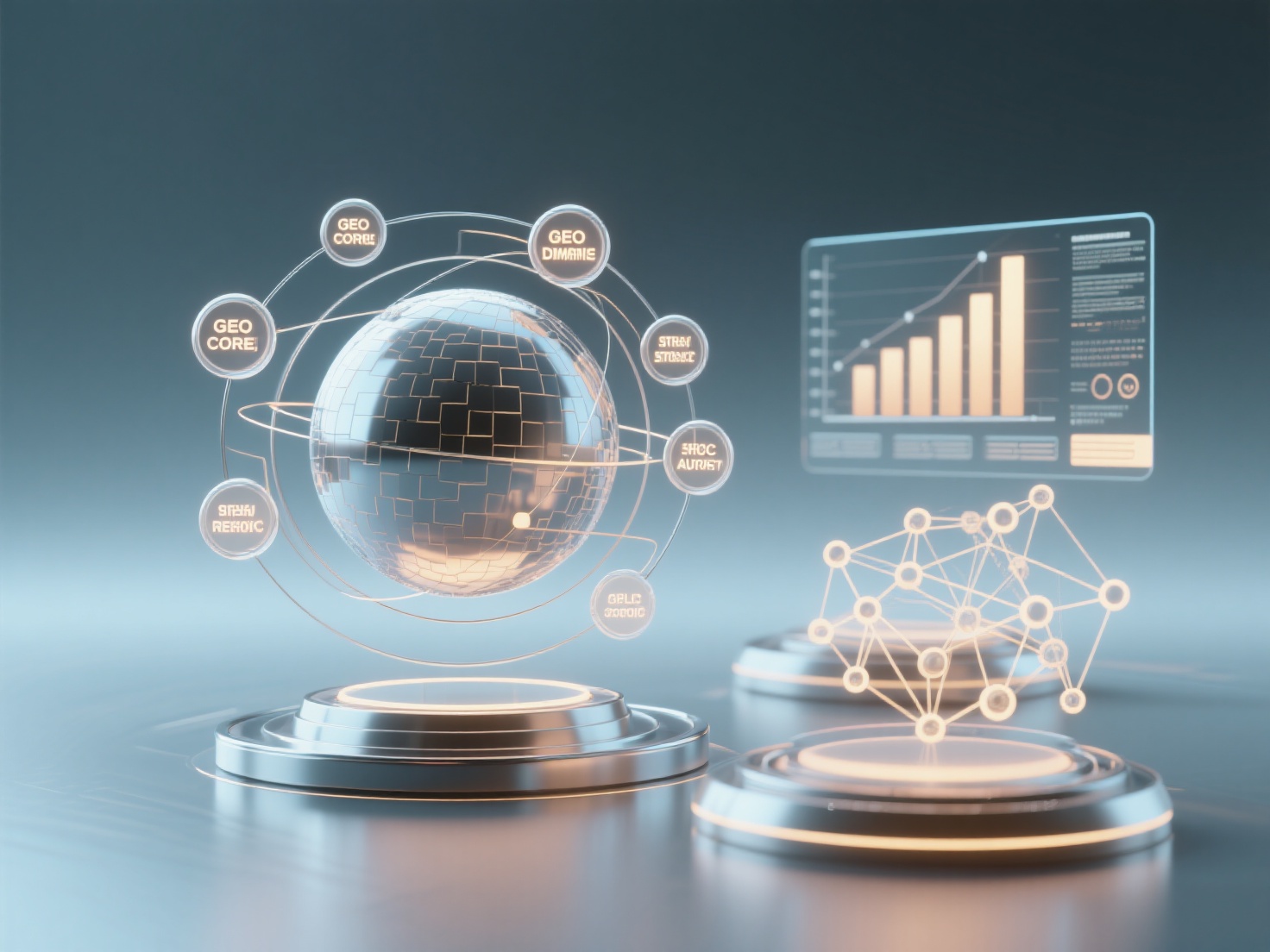 设计 GEO 监测报告时，应包含哪些核心维度和可视化方式？